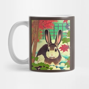 Vintage Save Rabbit Autumn Season Lop Eared Bunny Wild Rabbits Activist Mug